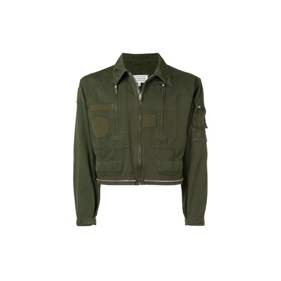 Maison Margiela Zipped Trim Cropped Jacket - Picture 1 of 8